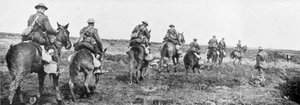 Kanadische Kavallerie, Vimy, Frankreich, Erster Weltkrieg, April 1917 von Unbekannt