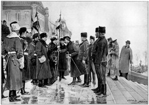 Kanadische Truppen kurz vor der Abreise in den Burenkrieg, 1900 von Unbekannt