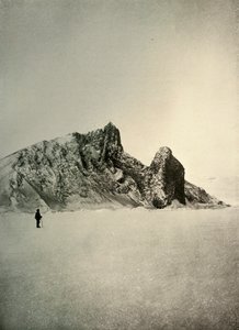 Kap Barne. Die Säule im rechten Vordergrund ist vulkanisch, um 1908, 1909