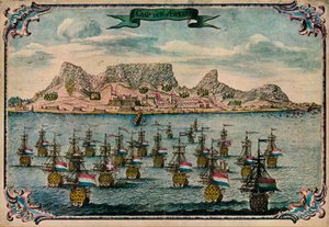 Kapstadt, ca. 1680 von Unbekannt