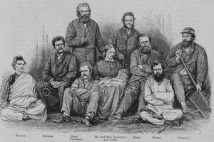 Kapitän Cameron und die anderen abessinischen Gefangenen, um 1864