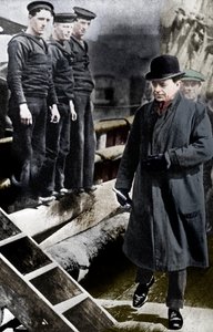 Kapitän Scott, britischer Polarforscher, auf der Terra Nova von Unbekannt