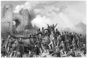 Eroberung des Kaschmir-Tors, Angriff auf Delhi