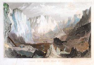 Carglaze Zinnmine, in der Nähe von St Austell, Cornwall, England, ca. 1825, 1837 von Unbekannt