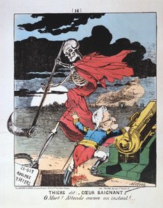 Karikatur gegen Adolphe Thiers, 1871