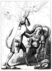 Karikatur von Franz Anton Mesmer, um 1785