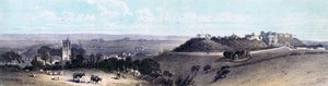 Carisbrooke Castle und Dorf, Isle of Wight, 19. Jahrhundert von Unbekannt