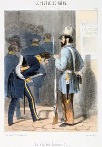 Karikatur zur Pariser Kommune, 1870er Jahre