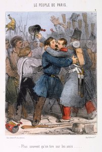 Karikatur zur Pariser Kommune, 1870er Jahre von Unbekannt