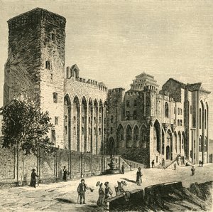 Papstschloss, Avignon, 1890 von Unbekannt