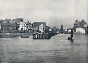 Castletown - Vom Pier aus, mit Blick auf die Burg Rushen, 1895 von Unbekannt