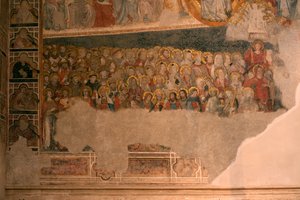 Kathedrale (Catedral de Santa María). Der Kreuzgang. Die Kapelle (San Blas). Wandmalereien. von Unbekannt