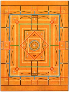 Deckendekoration, Pompeji, Italien, 1928 von Unbekannt