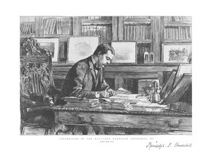 Berühmtheiten des Tages - Lord Randolph Churchill, M.P., 1885