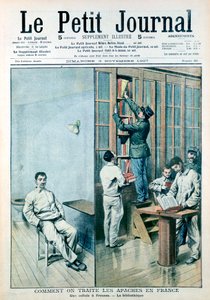 Zelle und Bibliothek im Gefängnis von Fresnes, 1907 von Unbekannt