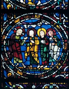 Zentrum des Thabor, Buntglas, Kathedrale von Chartres, Frankreich, 1194-1260 von Unbekannt