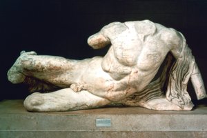 Cephisus oder Illisus vom Westgiebel des Parthenon, 447-432 v. Chr.