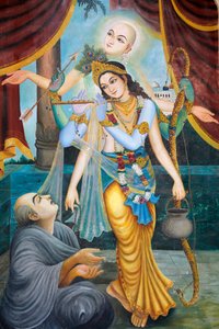 Chaityana Mahaprahbu, ein Vaishnava-Heiliger und Sozialreformer des 15. Jahrhunderts, Vrindavan, Indien