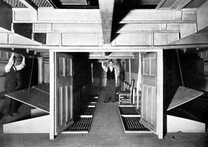 Kammern zur Frischluftzufuhr unter dem House of Commons, Westminster, London, ca. 1905 von Unbekannt