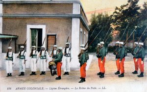 Wachablösung, Französische Fremdenlegion, ca. 1910 von Unbekannt