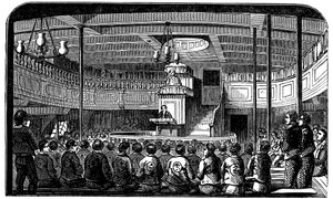 Kapelle an Bord des Gefängnisschiffs Warrior in Woolwich, London, 1848 von Unbekannt