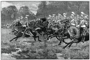 Angriff der 5. und 7. Dragonerwache, Parade im Windsor Park, 1900