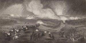 Angriff der britischen Truppen auf der Straße nach Windlesham, 24. April 1854, 1854 1909