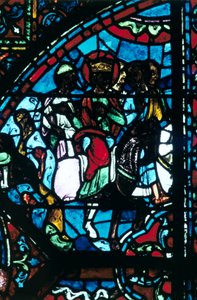 Karl der Große verlässt Spanien, Buntglas, Kathedrale von Chartres, Frankreich, ca. 1225 von Unbekannt