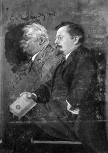 Charles-Lucien Leandre, französischer Maler, Illustrator und Bildhauer, 1915 von Unbekannt
