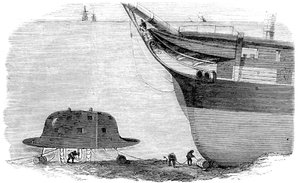 Charles Babbages Entwurf für eine Taucherglocke, 1855 von Unbekannt