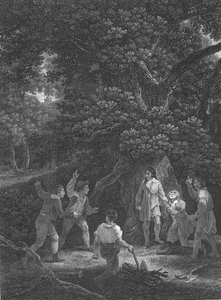 Karl II. im Wald von Boscobel