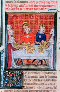 Karl IV. empfängt Geschenke, 1375-1379