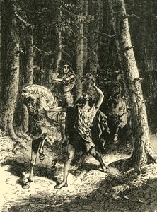 Karl VI. im Wald von Le Mans, 1392, 1890