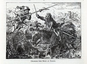 Karl der Kühne bei Nancy, 1882 von Unbekannt
