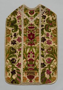 Kasel, Stola, Burse, Korporale und Manipel, um 1600-1700 von Unbekannt