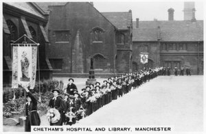 Chethams Hospital und Bibliothek, Manchester, 1937 von Unbekannt