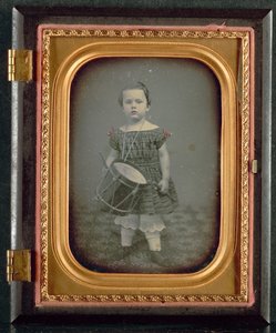 Kind mit Trommel, 1850er Jahre