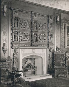 Kamin im King William Drawing Room, Castle Ashby, 1927 von Unbekannt
