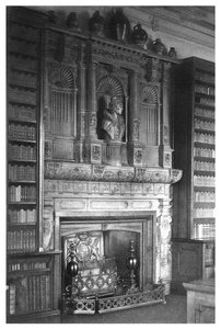 Kaminstück der Bibliothek im Windsor Castle, 1896 von Unbekannt