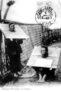 Chinesische Gefangene in Cangues, 1910 von Unbekannt