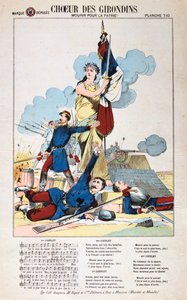 Chor der Girondisten, Liedblatt, Deutsch-Französischer Krieg, 1870-1871