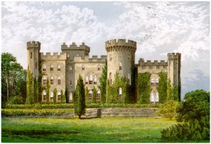 Cholmondeley Castle, Cheshire, Wohnsitz des Marquis von Cholmondeley, um 1880 von Unbekannt