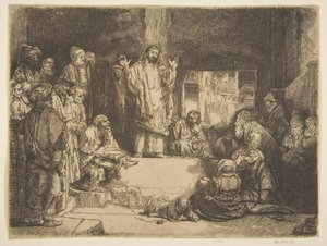 Christus predigt La Petite Tombe Kopie von Unbekannt