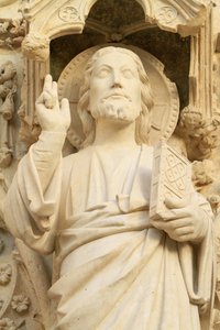 Christus. Stephansdom, Bourges, Frankreich