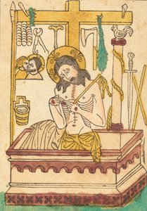 Christus als Schmerzensmann, um 1430-1440 von Unbekannt