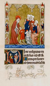 Christus wird von seiner Mutter im Tempel gefunden, wie er mit Ärzten diskutiert, ca. 1310-1320 von Unbekannt