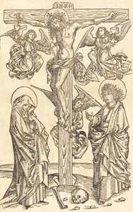 Christus am Kreuz mit Engeln, 1490-1500