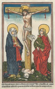 Christus am Kreuz mit der Jungfrau und dem Heiligen Johannes