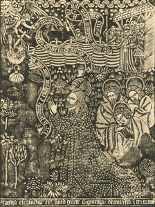 Christus am Ölberg, Punktdruck, 1915 von Unbekannt