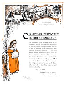 Weihnachtsfeierlichkeiten im ländlichen England, 1909